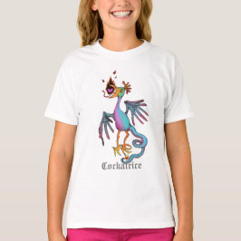 Cockatrice Pastel Middeleeuws Beest Logo T-shirt