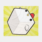 Cockblock Blanket schattige kippenkuiken Fleece Deken (Voorkant (Horizontaal))