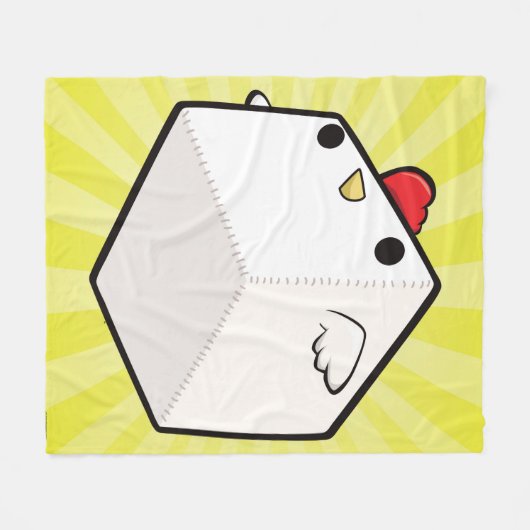 Cockblock Blanket schattige kippenkuiken Fleece Deken (Voorkant (Horizontaal))