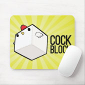 Cockblock Mouspad Muismat (Met muis)