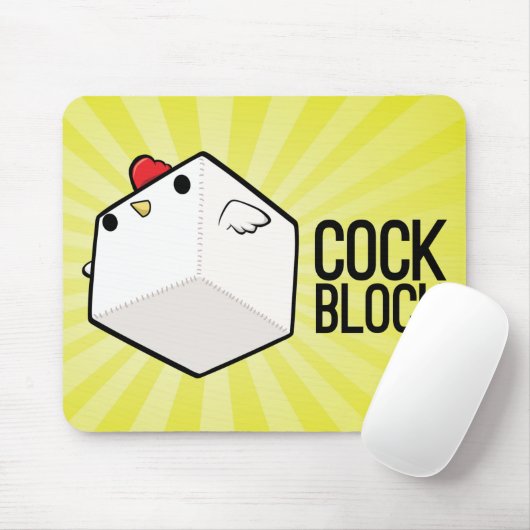 Cockblock Mouspad Muismat (Met muis)