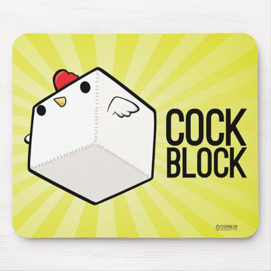 Cockblock Mouspad Muismat (Voorkant)