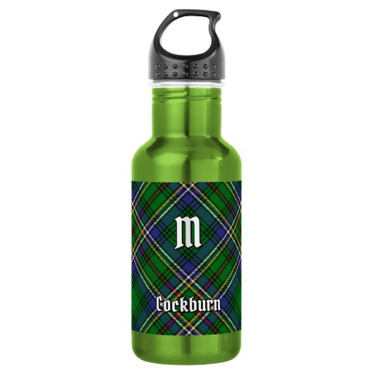 Cockburn Clan Tartan Waterfles (Voorkant)