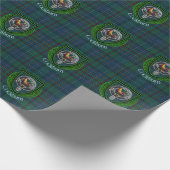 Cockburn Scottish Clan Tartan & Crest Cadeaupapier (Hoek)