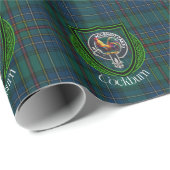 Cockburn Scottish Clan Tartan & Crest Cadeaupapier (Rol Hoek)