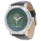 Cockburn Scottish Clan Tartan & Crest Horloge (Gekanteld)