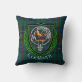 Cockburn Scottish Clan Tartan & Crest Kussen (Achterkant)