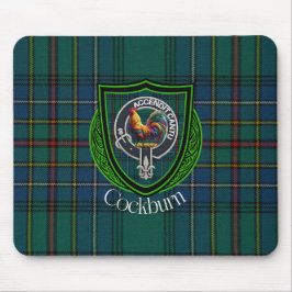 Cockburn Scottish Clan Tartan & Crest Muismat