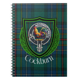 Cockburn Scottish Clan Tartan & Crest Notitieboek