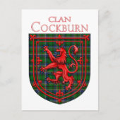 Cockburn Tartan Scottish Play Lion Rampant Briefkaart (Voorkant)
