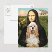 Cocker (Buff) - Mona Lisa Briefkaart (Voorkant / Achterkant)