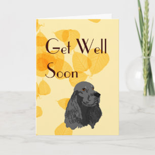 Cocker ~ Ik hou van mijn zwarte Cocker Kaart