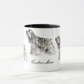 Cocker Mam, Amerikaanse Cocker Spaniel Ceramic Mok (Midden)