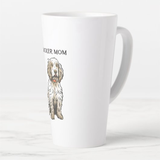 cocker mom latte mok (Rechterhoek)