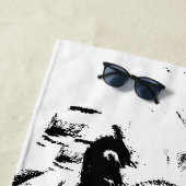 Cocker Sketch –   Bold Dog, Big Splash Strandlaken (In situ)