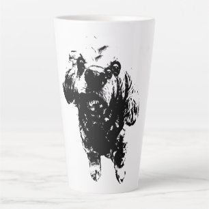 Cocker Sketch – Krachtige Inkt Latte Mok