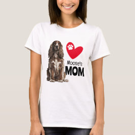 Cocker Spaniel - Aangepaste mam T-Shirt
