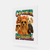 Cocker Spaniel Acryl Bord (Hoek)