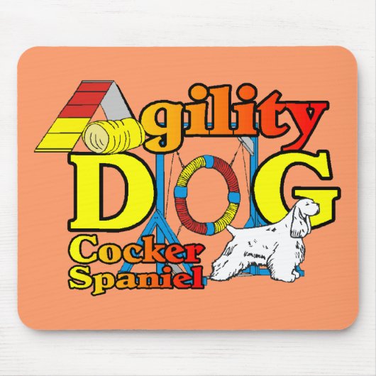 Cocker Spaniel Agility Gifts Muismat (Voorkant)