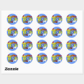 Cocker Spaniel Agility Gifts Ronde Sticker (Vel)
