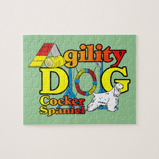 Cocker Spaniel Agility Legpuzzel (Horizontaal)