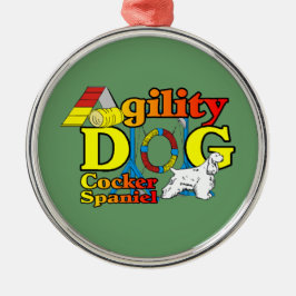 Cocker Spaniel Agility Metalen Ornament