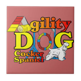 Cocker Spaniel Agility Tegeltje