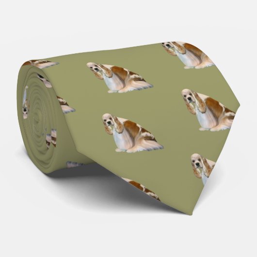 Cocker Spaniel Apparel Stropdas (Opgerold)