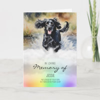 Cocker Spaniel aquarel hond verlies sympathie