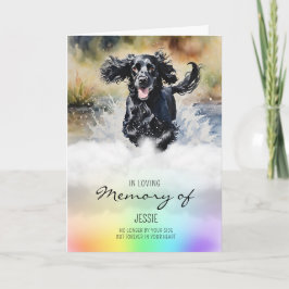 Cocker Spaniel aquarel hond verlies sympathie Kaart