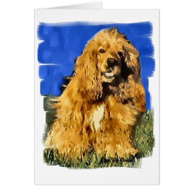 Cocker Spaniel Art Giften (Voorkant)