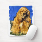 Cocker Spaniel Art Giften Muismat (Met muis)