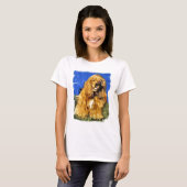 Cocker Spaniel Art Giften T-shirt (Voorkant volledig)