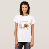 Cocker Spaniel Art Giften T-shirt (Voorkant volledig)