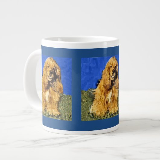 Cocker Spaniel Art Grote Koffiekop (Links)