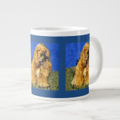 Cocker Spaniel Art Grote Koffiekop (Voorkant rechts)