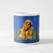 Cocker Spaniel Art Grote Koffiekop (Voorkant)