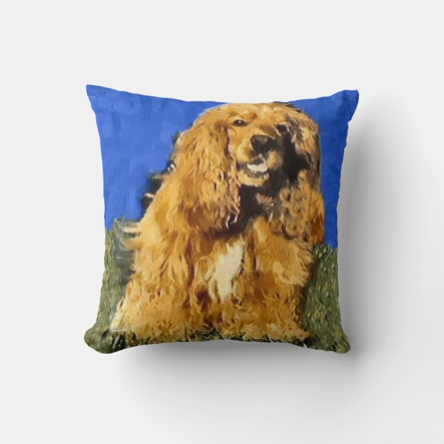 Cocker Spaniel Art Kussen (Voorkant)
