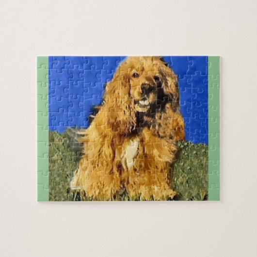 Cocker Spaniel Art Legpuzzel (Horizontaal)