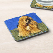 Cocker Spaniel Art Onderzetter (Linkerzijde)