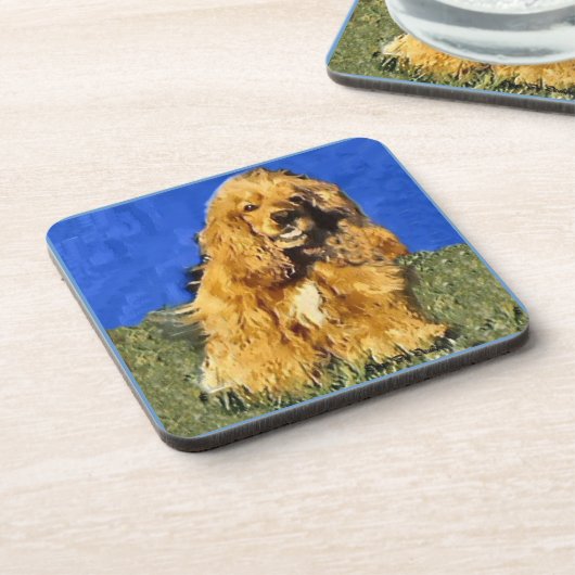 Cocker Spaniel Art Onderzetter (Linkerzijde)