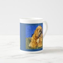 Cocker Spaniel Art Porselein Kop