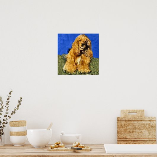 Cocker Spaniel Art Print (Keuken)