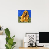 Cocker Spaniel Art Print (Thuiskantoor)
