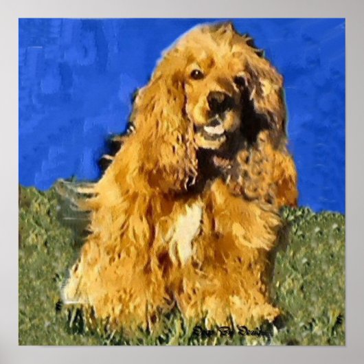 Cocker Spaniel Art Print (Voorkant)