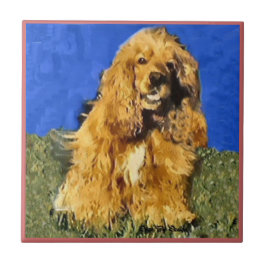 Cocker Spaniel Art Tegeltje