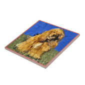 Cocker Spaniel Art Tegeltje (Zijkant)
