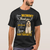 Cocker Spaniel Beste mama bedankt dat je mijn M be T-shirt (Voorkant)