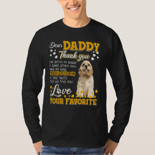 Cocker Spaniel Beste papa Bedankt dat je mijn D be T-shirt