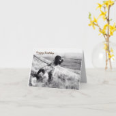 Cocker Spaniel Birthday Kaart (Gele Bloem)